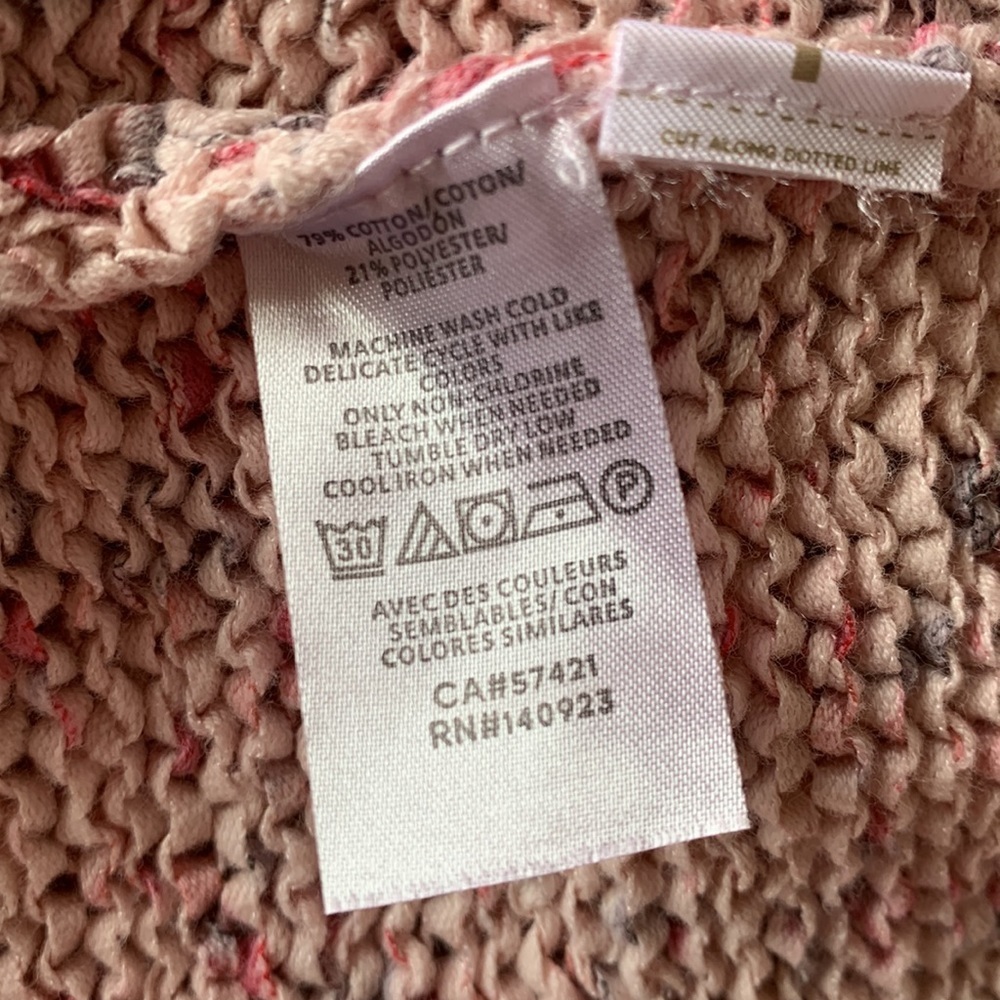 LOFT 2 pc Pink Speckled Sweater & Tank Top Set - Picture 7 of 13